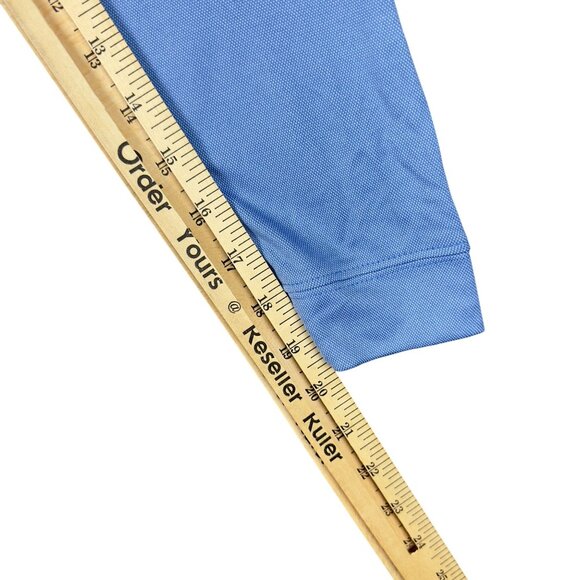 PGA Tour Golf Polo Shirt Mens Marina Blue L Licensed TourSoft Long-Sleeve - Picture 11 of 12